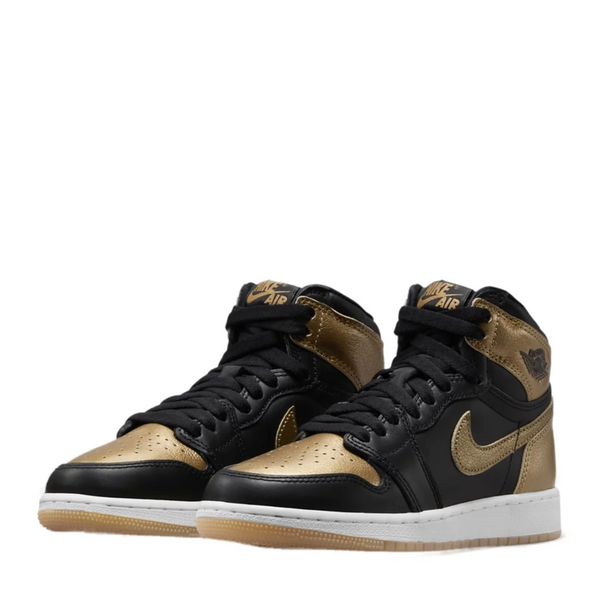 Jordan 1 Black Metallic Gold GS Strowes Kicks