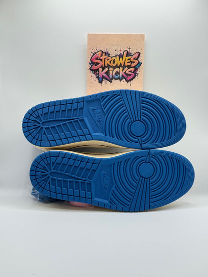 Travis Scott x Fragment x Air Jordan 1 Low "Sail Military Blue”