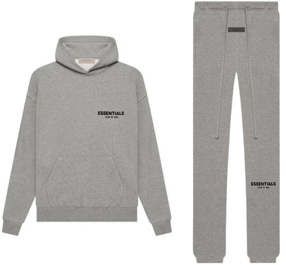 Fear of God Essentials Dark Oatmeal  Hoodie & Sweatpants Set (SS22)