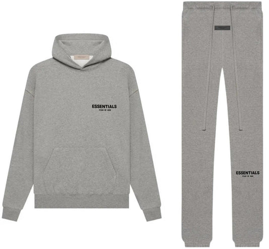 Fear of God Essentials Dark Oatmeal  Hoodie & Sweatpants Set (SS22)