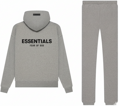 Fear of God Essentials Dark Oatmeal  Hoodie & Sweatpants Set (SS22)