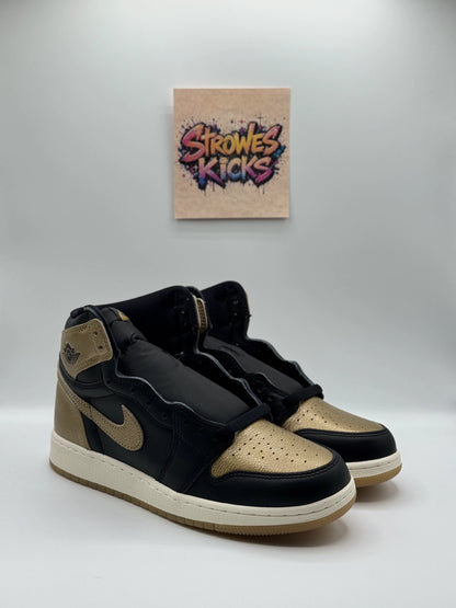 Jordan 1 “Black Metallic Gold” GS