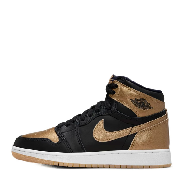 Jordan 1 Black Metallic Gold GS Strowes Kicks